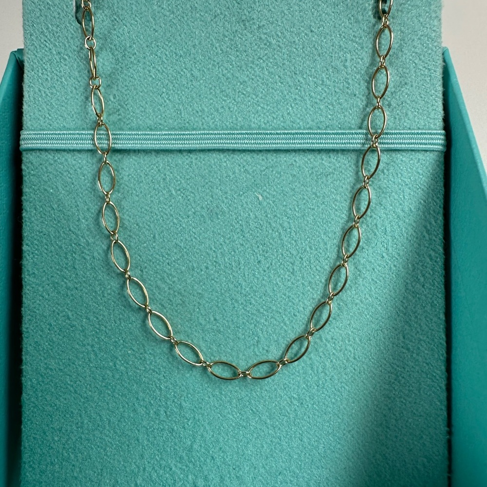 Tiffany & Co. Gold Oval Link Necklace
